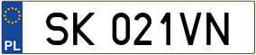 Trailer License Plate